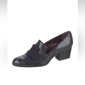 Stuart Weitzman Animal Print Tassel Accent Pumps